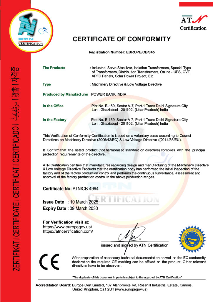 ce certificate